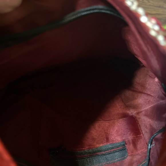 Beautiful Shoulder Bag Elephant Multicolor Embroidery - Picture 6 of 7